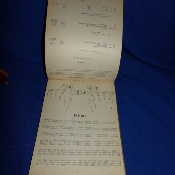The Complete Touch Typewriting Instructor Book -  F.W. Mosher - Underwood - 1903 - Picture 2 of 7